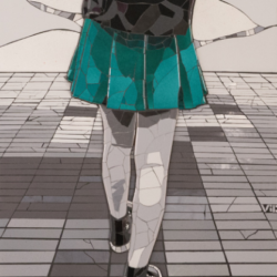 Una Chica con pollera verde – Victoria Carboni